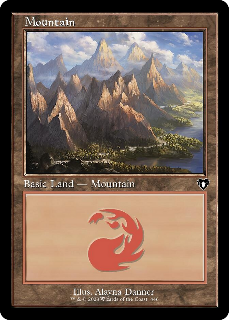 Mountain (446) (Retro) [Commander Masters] | Gear Gaming Fayetteville