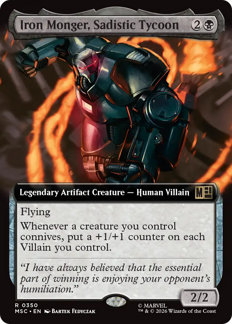 Iron Monger, Sadistic Tycoon (Extended Art) [Marvel Super Heroes Commander] | Gear Gaming Fayetteville