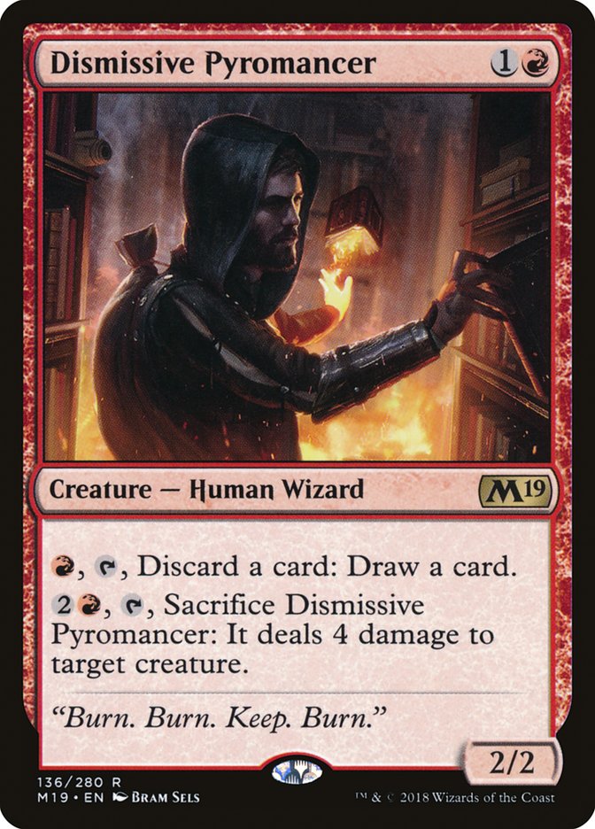 Dismissive Pyromancer [Core Set 2019] | Gear Gaming Fayetteville