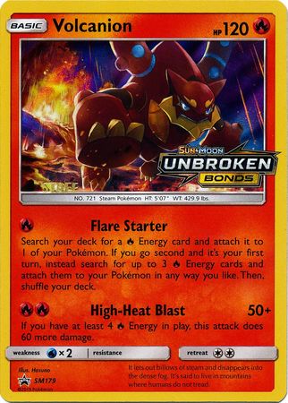 Volcanion (SM179) (Staff Prerelease Promo) [Sun & Moon: Black Star Promos] | Gear Gaming Fayetteville