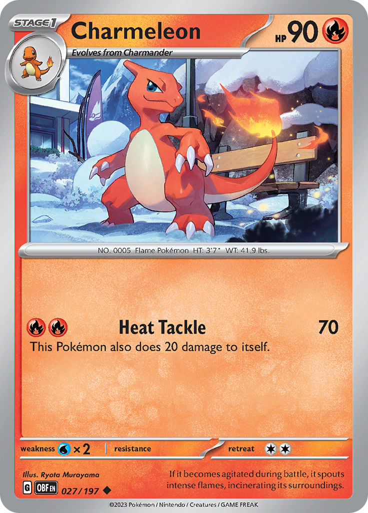 Charmeleon (027/197) [Scarlet & Violet: Obsidian Flames] | Gear Gaming Fayetteville