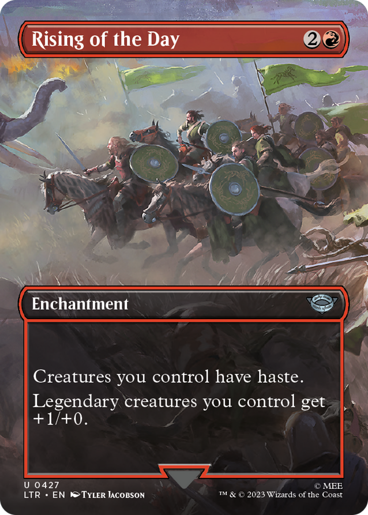 Rising of the Day (Borderless Alternate Art) [The Lord of the Rings: Tales of Middle-Earth] | Gear Gaming Fayetteville