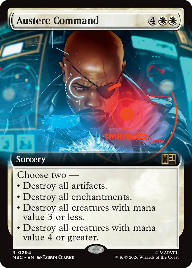 Austere Command (Extended Art) [Marvel Super Heroes Commander] | Gear Gaming Fayetteville