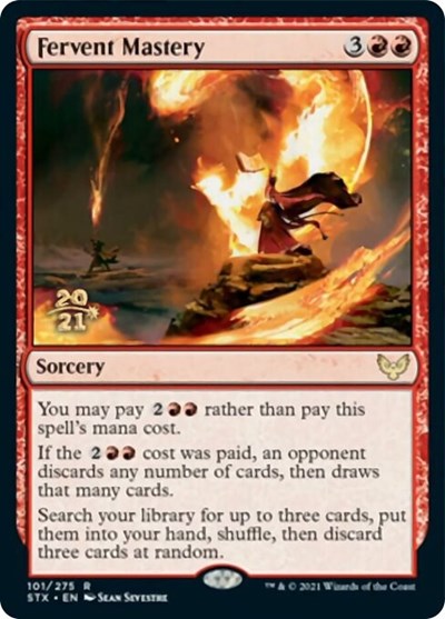Fervent Mastery [Strixhaven: School of Mages Prerelease Promos] | Gear Gaming Fayetteville