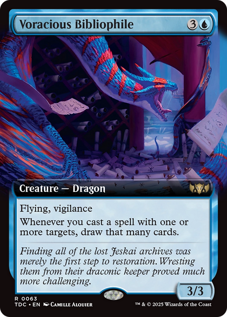 Voracious Bibliophile (Extended Art) [Tarkir: Dragonstorm Commander] | Gear Gaming Fayetteville