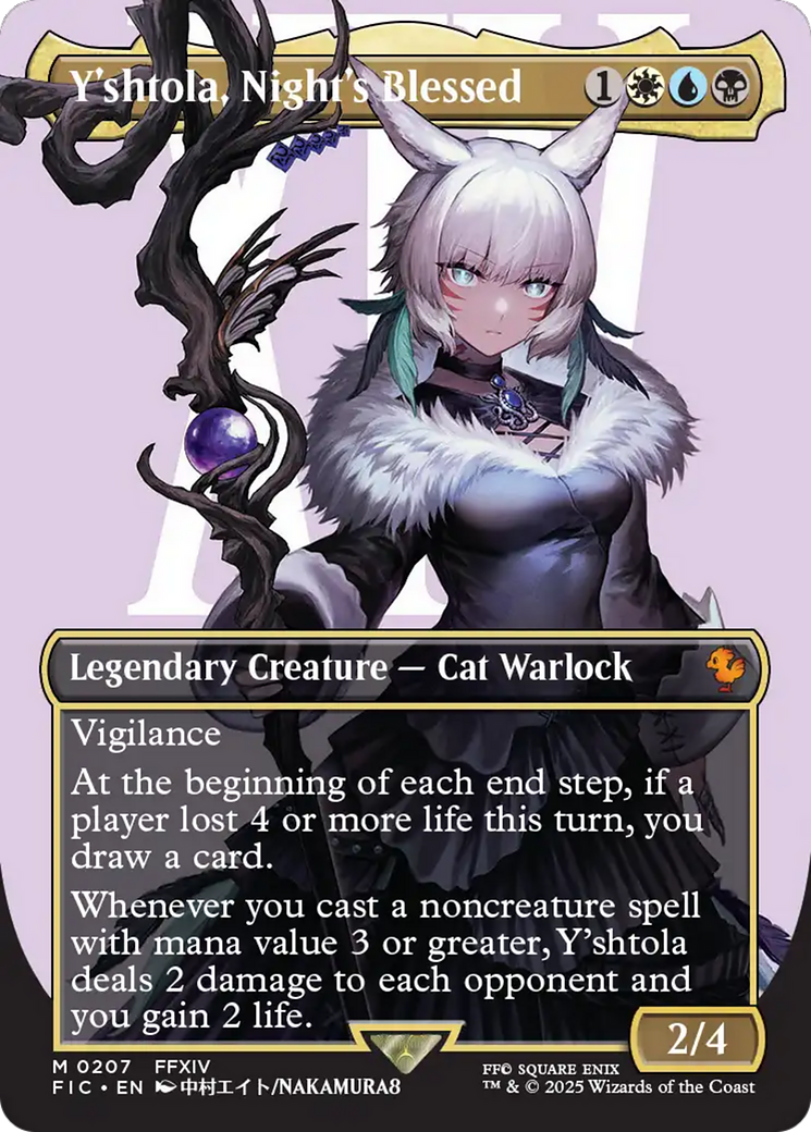 Y'shtola, Night's Blessed (Borderless) (Surge Foil) [FINAL FANTASY Commander] | Gear Gaming Fayetteville