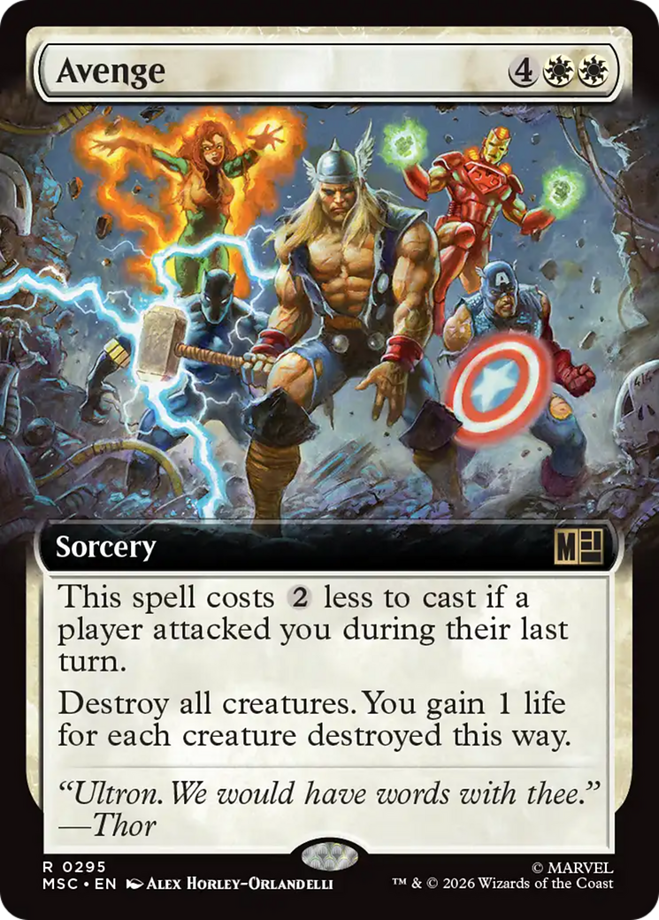 Avenge (Extended Art) [Marvel Super Heroes Commander] | Gear Gaming Fayetteville