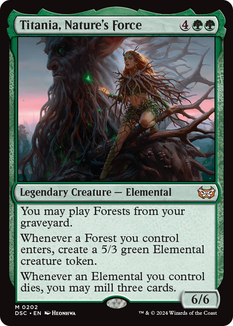 Titania, Nature's Force [Duskmourn: House of Horror Commander] | Gear Gaming Fayetteville