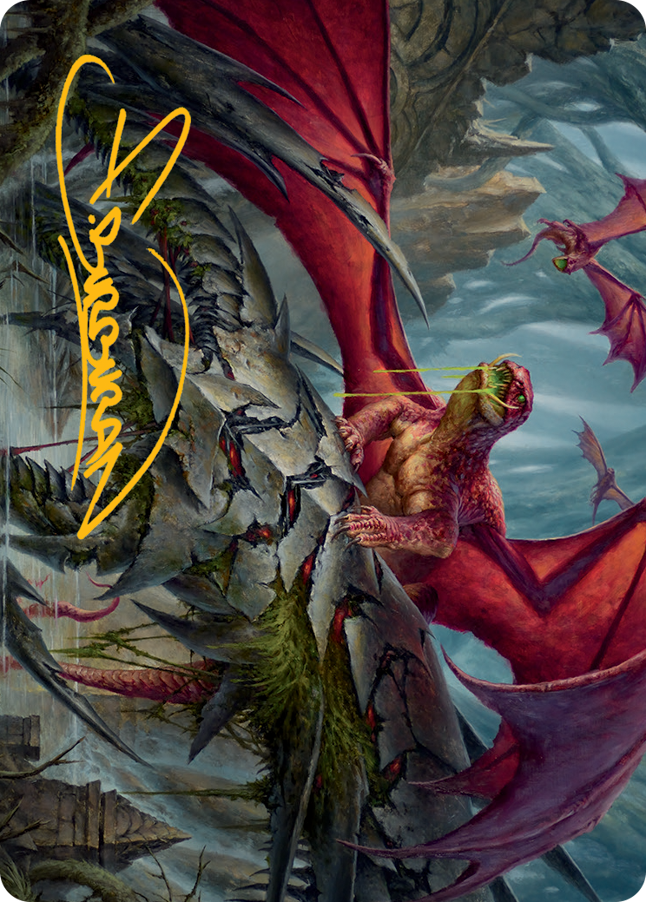Hoarding Broodlord Art Card (Gold-Stamped Signature) [March of the Machine Art Series] | Gear Gaming Fayetteville