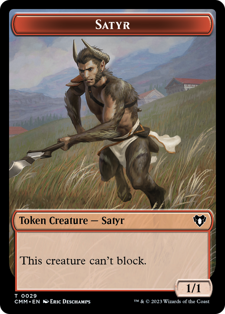 Satyr Token [Commander Masters Tokens] | Gear Gaming Fayetteville