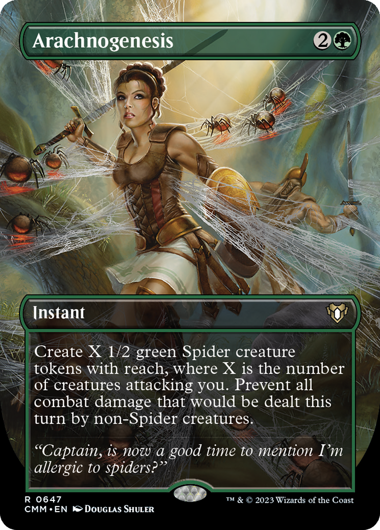 Arachnogenesis (Borderless Alternate Art) [Commander Masters] | Gear Gaming Fayetteville