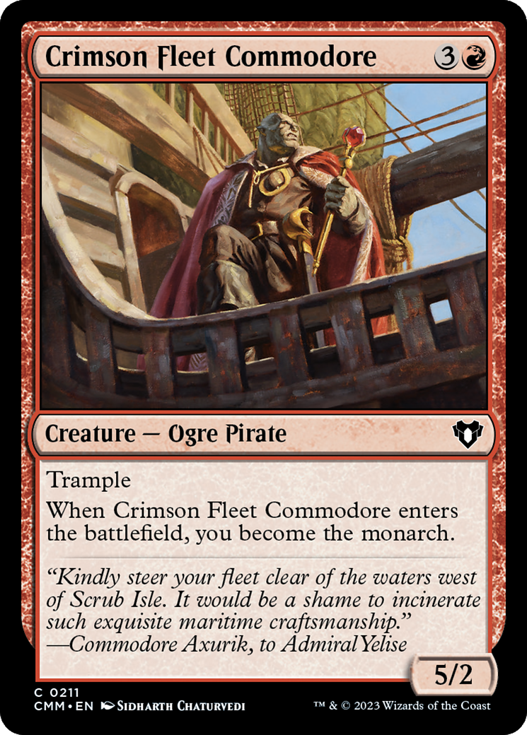 Crimson Fleet Commodore [Commander Masters] | Gear Gaming Fayetteville