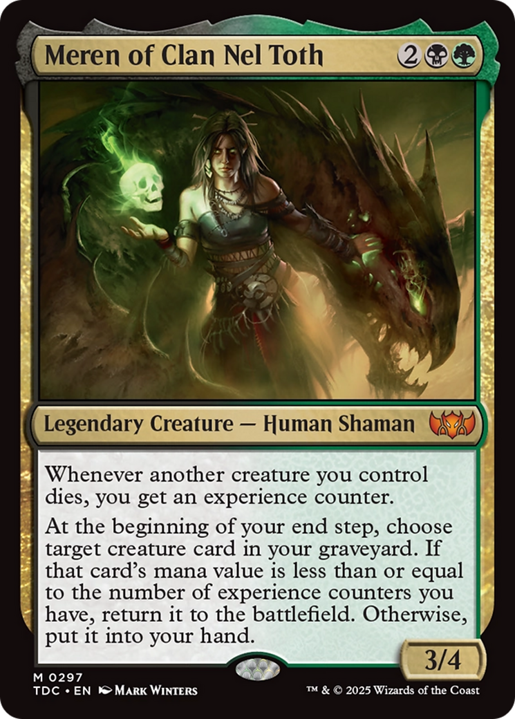 Meren of Clan Nel Toth [Tarkir: Dragonstorm Commander] | Gear Gaming Fayetteville