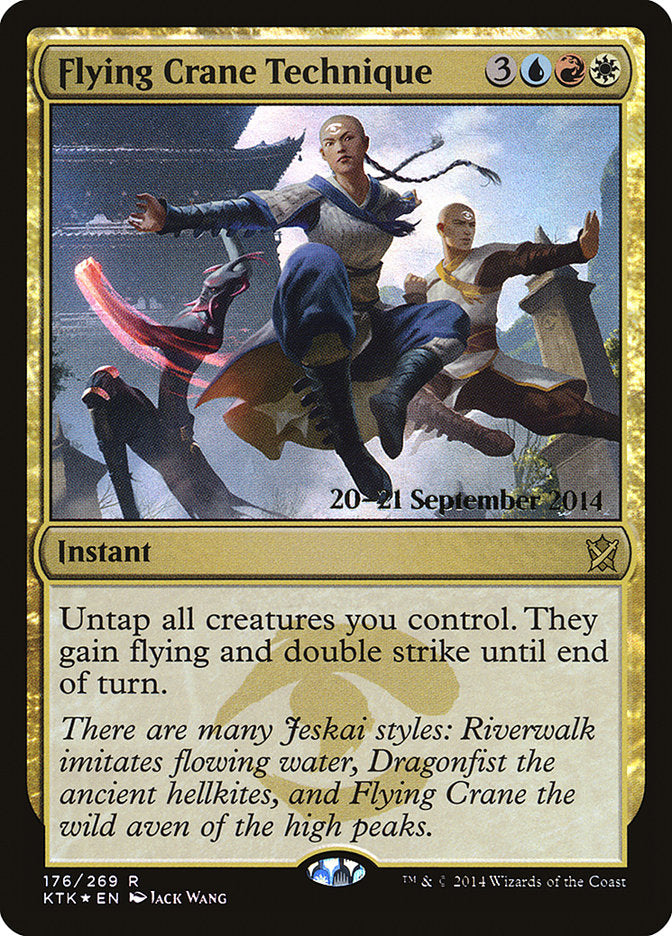Flying Crane Technique [Khans of Tarkir Prerelease Promos] | Gear Gaming Fayetteville