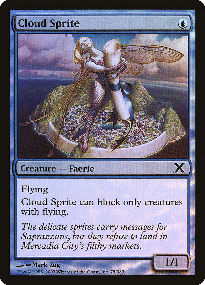 Cloud Sprite (Premium Foil) [Tenth Edition] | Gear Gaming Fayetteville