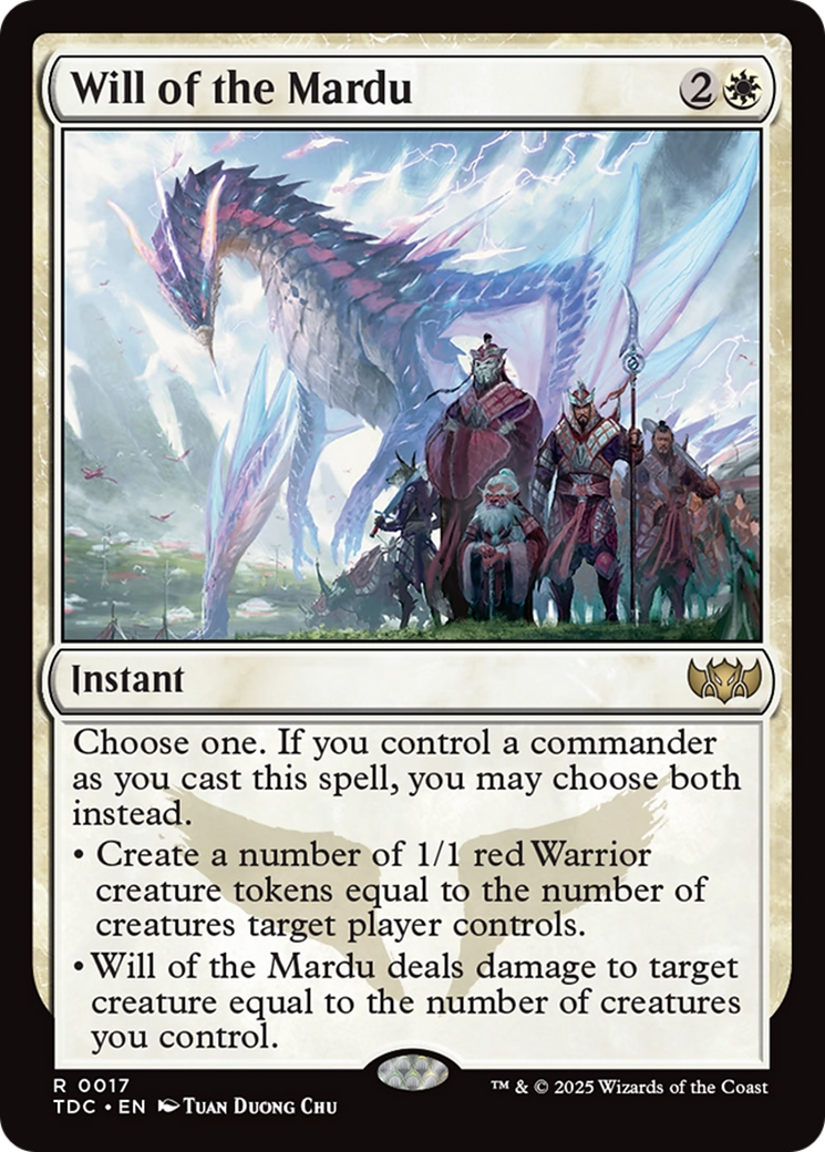 Will of the Mardu [Tarkir: Dragonstorm Commander] | Gear Gaming Fayetteville