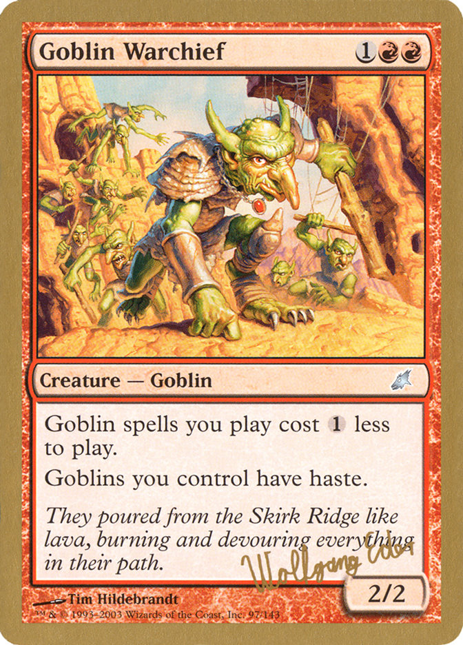 Goblin Warchief (Wolfgang Eder) [World Championship Decks 2003] | Gear Gaming Fayetteville