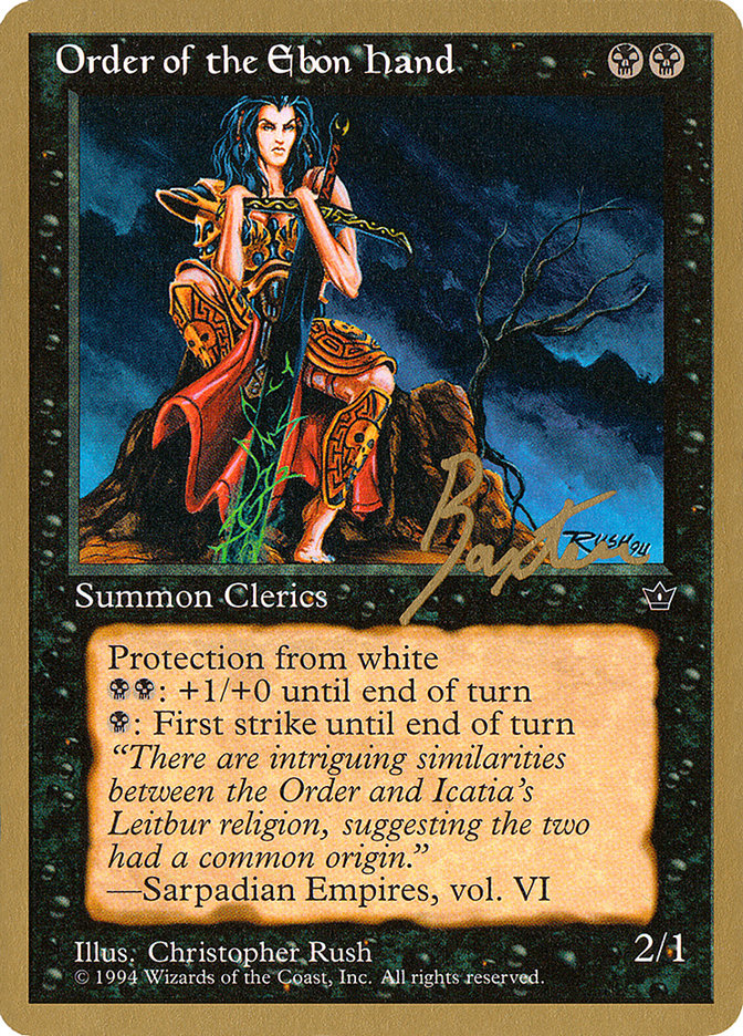 Order of the Ebon Hand (Rush) (George Baxter) [Pro Tour Collector Set] | Gear Gaming Fayetteville