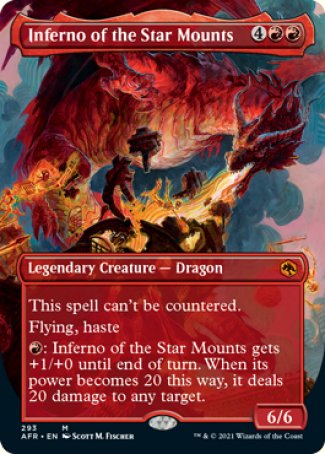 Inferno of the Star Mounts (Borderless Alternate Art) [Dungeons & Dragons: Adventures in the Forgotten Realms] | Gear Gaming Fayetteville
