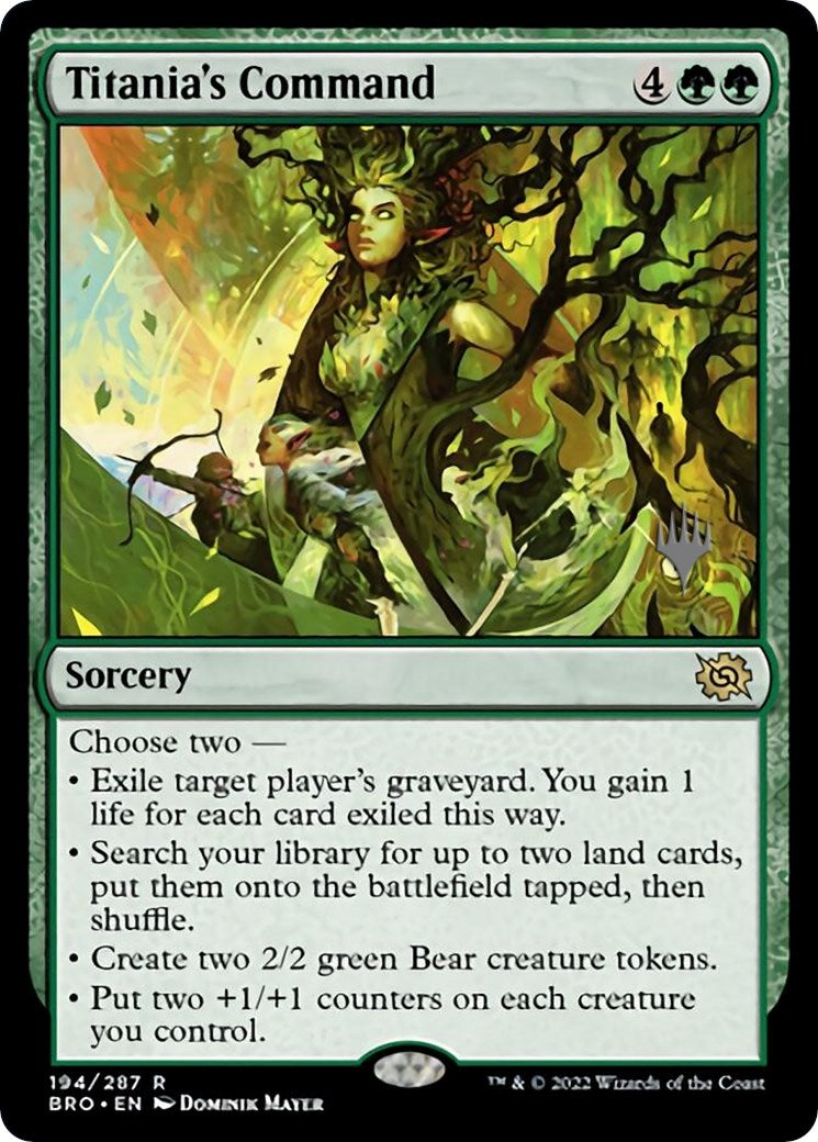 Titania's Command (Promo Pack) [The Brothers' War Promos] | Gear Gaming Fayetteville