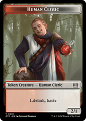 Human Cleric // Plot Double-Sided Token [Outlaws of Thunder Junction Tokens] | Gear Gaming Fayetteville