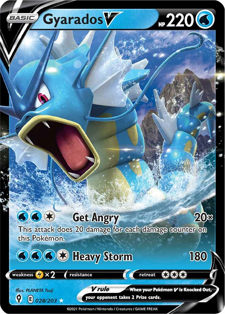 Gyarados V (028/203) [Sword & Shield: Evolving Skies] | Gear Gaming Fayetteville