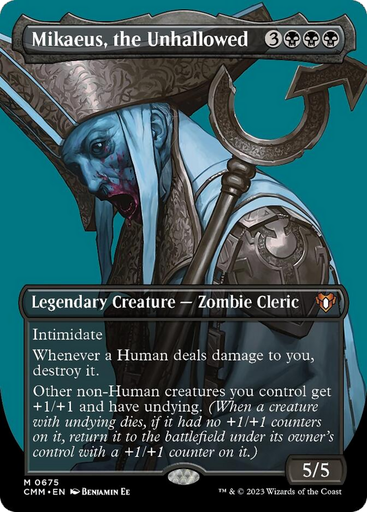 Mikaeus, the Unhallowed (Borderless Profile) [Commander Masters] | Gear Gaming Fayetteville