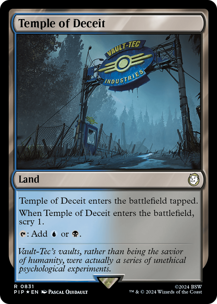 Temple of Deceit (Surge Foil) [Fallout] | Gear Gaming Fayetteville