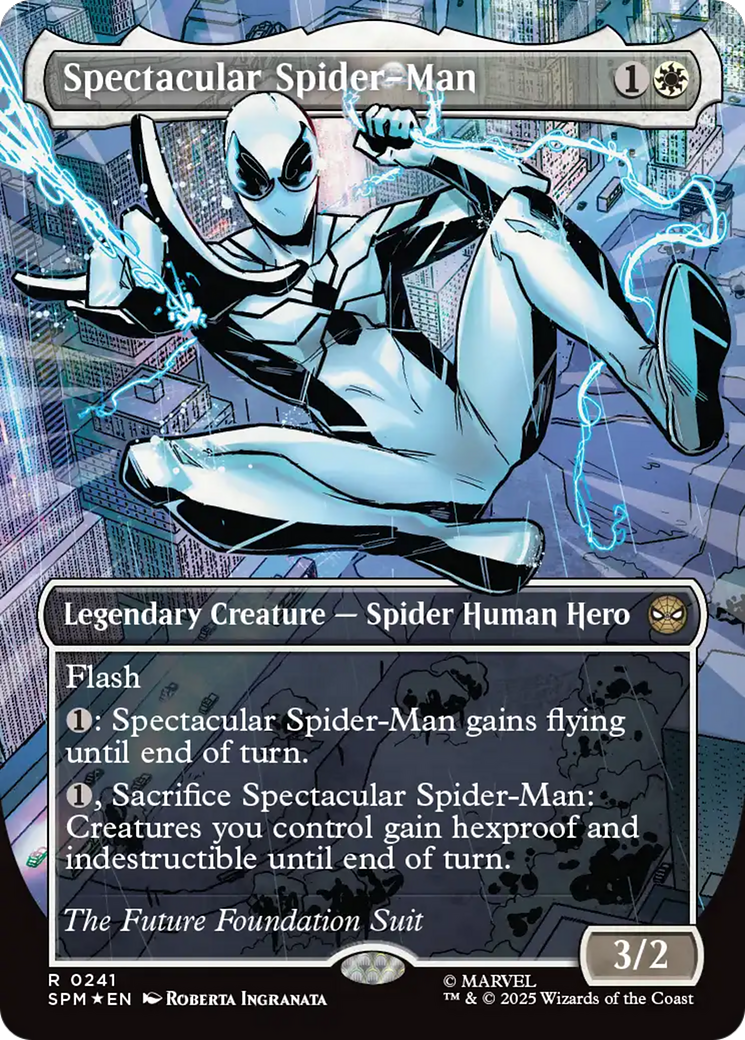 Spectacular Spider-Man (0241) (Borderless) (Textured Foil) [Marvel's Spider-Man] | Gear Gaming Fayetteville