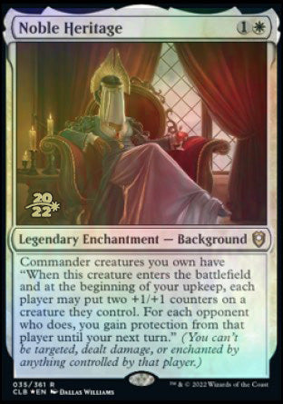 Noble Heritage [Commander Legends: Battle for Baldur's Gate Prerelease Promos] | Gear Gaming Fayetteville