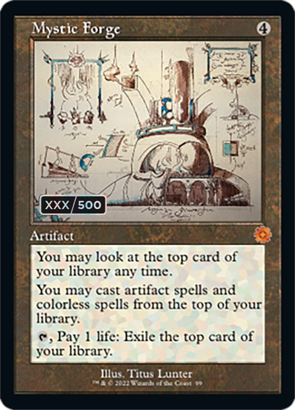 Mystic Forge (Retro Schematic) (Serialized) [The Brothers' War Retro Artifacts] | Gear Gaming Fayetteville