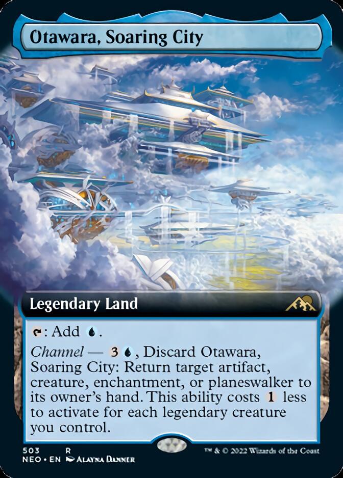 Otawara, Soaring City (Extended Art) [Kamigawa: Neon Dynasty] | Gear Gaming Fayetteville