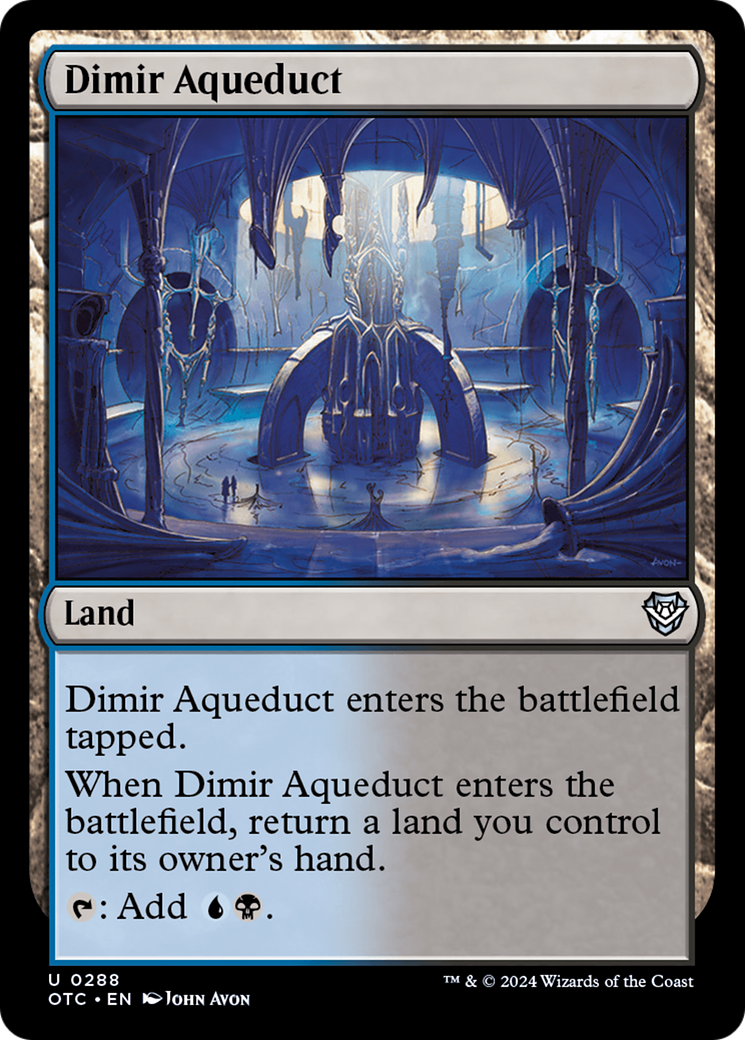 Dimir Aqueduct [Outlaws of Thunder Junction Commander] | Gear Gaming Fayetteville