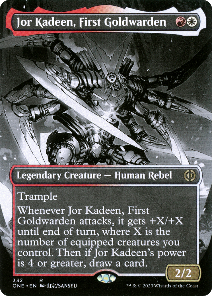 Jor Kadeen, First Goldwarden (Borderless Manga) [Phyrexia: All Will Be One] | Gear Gaming Fayetteville
