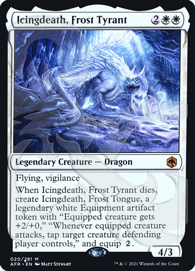 Icingdeath, Frost Tyrant (Ampersand Promo) [Dungeons & Dragons: Adventures in the Forgotten Realms Promos] | Gear Gaming Fayetteville