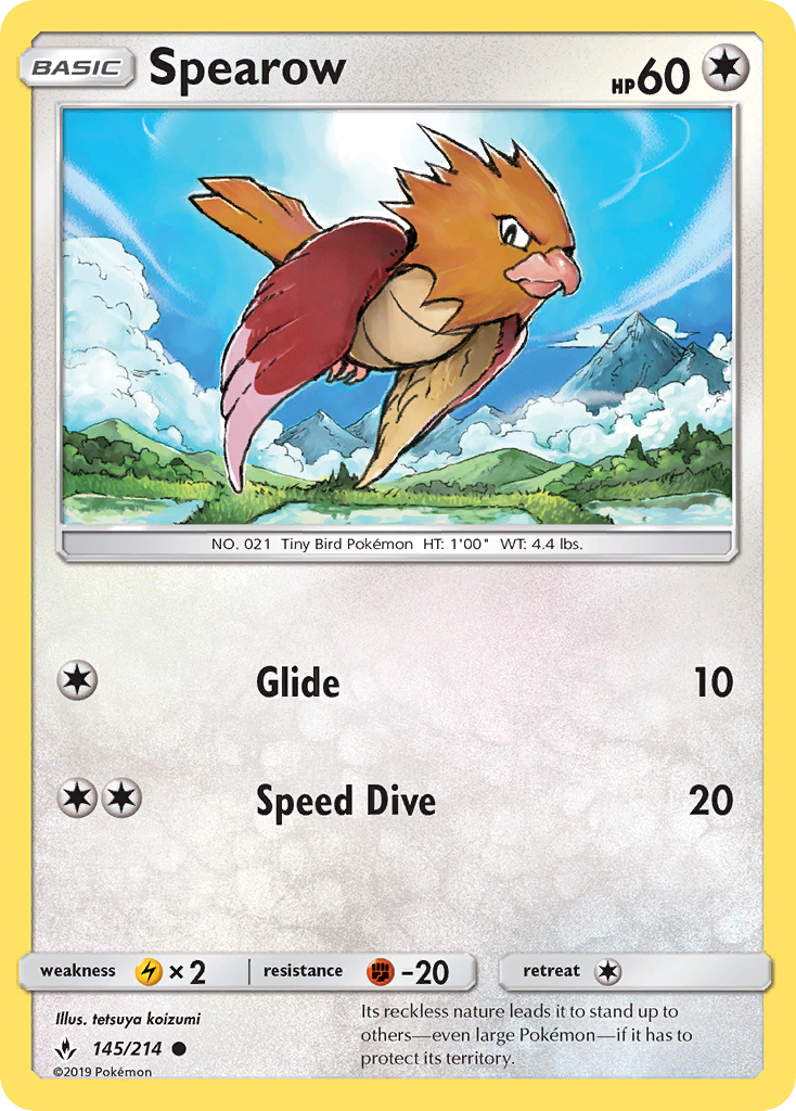 Spearow (145/214) [Sun & Moon: Unbroken Bonds] | Gear Gaming Fayetteville