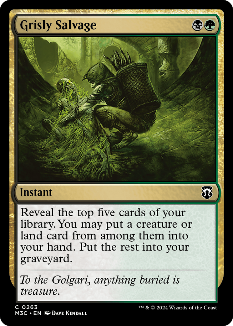 Grisly Salvage (Ripple Foil) [Modern Horizons 3 Commander] | Gear Gaming Fayetteville