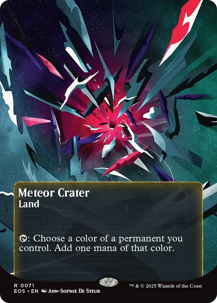 Meteor Crater (0071) (Borderless) [Edge of Eternities: Stellar Sights] | Gear Gaming Fayetteville