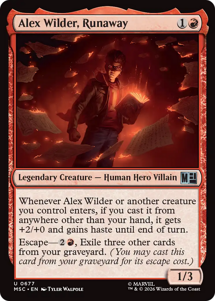 Alex Wilder, Runaway [Marvel Super Heroes Commander] | Gear Gaming Fayetteville