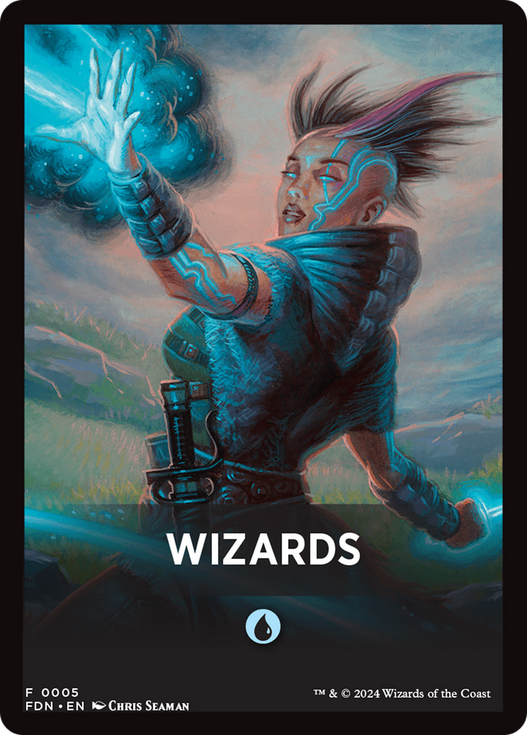 Wizards Theme Card [Foundations Tokens] | Gear Gaming Fayetteville