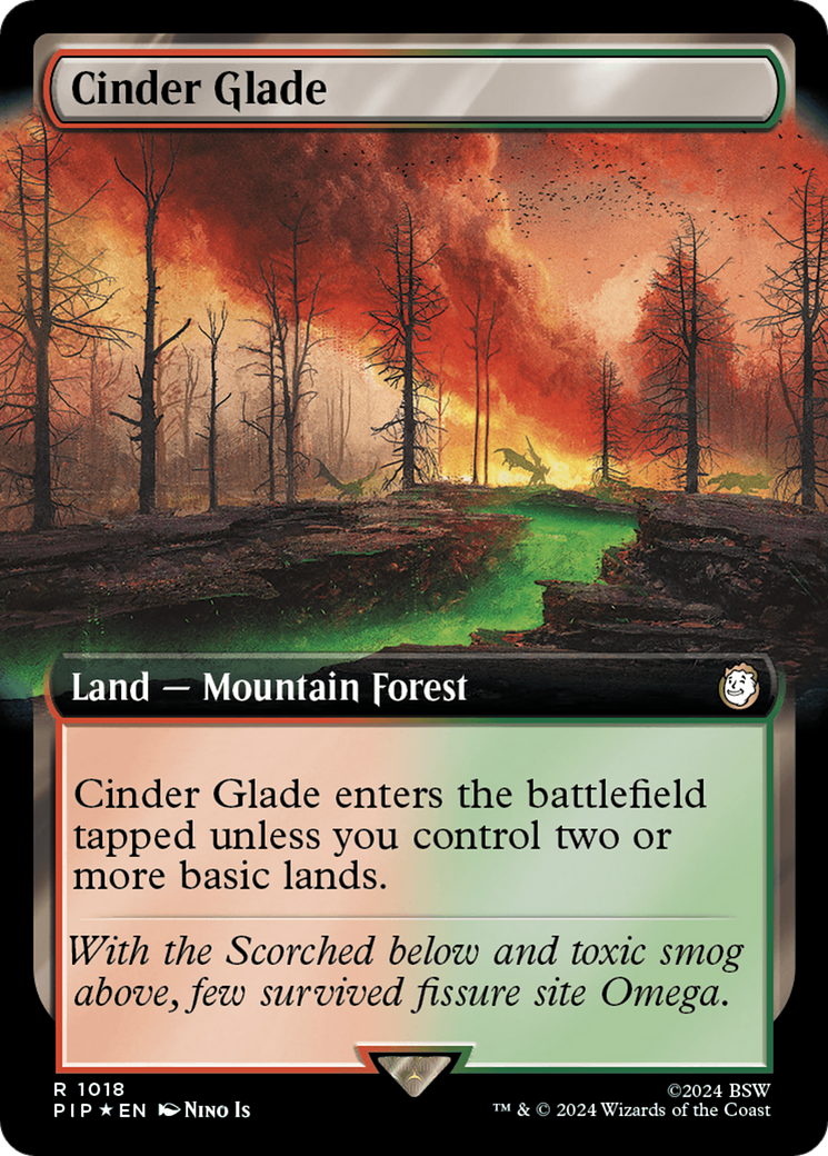 Cinder Glade (Extended Art) (Surge Foil) [Fallout] | Gear Gaming Fayetteville