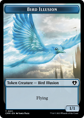 Spirit (0039) // Bird Illusion Double-Sided Token [Commander Masters Tokens] | Gear Gaming Fayetteville