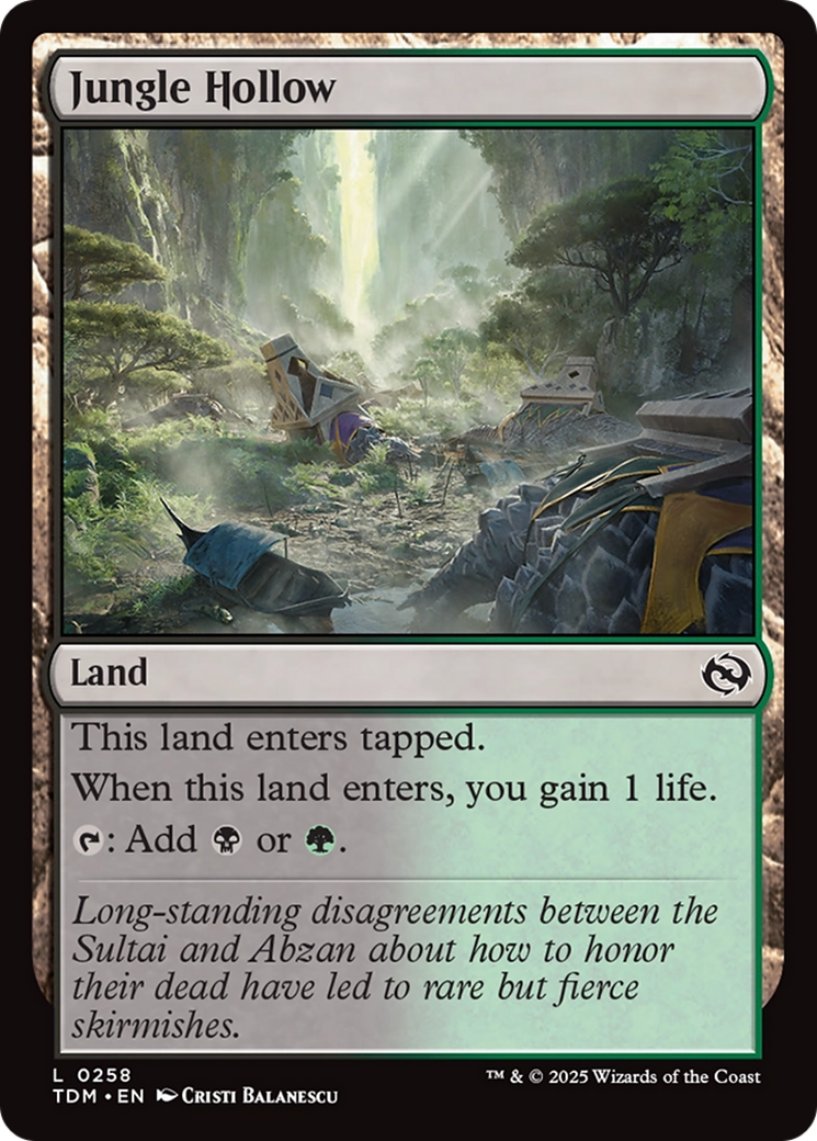 Jungle Hollow [Tarkir: Dragonstorm] | Gear Gaming Fayetteville
