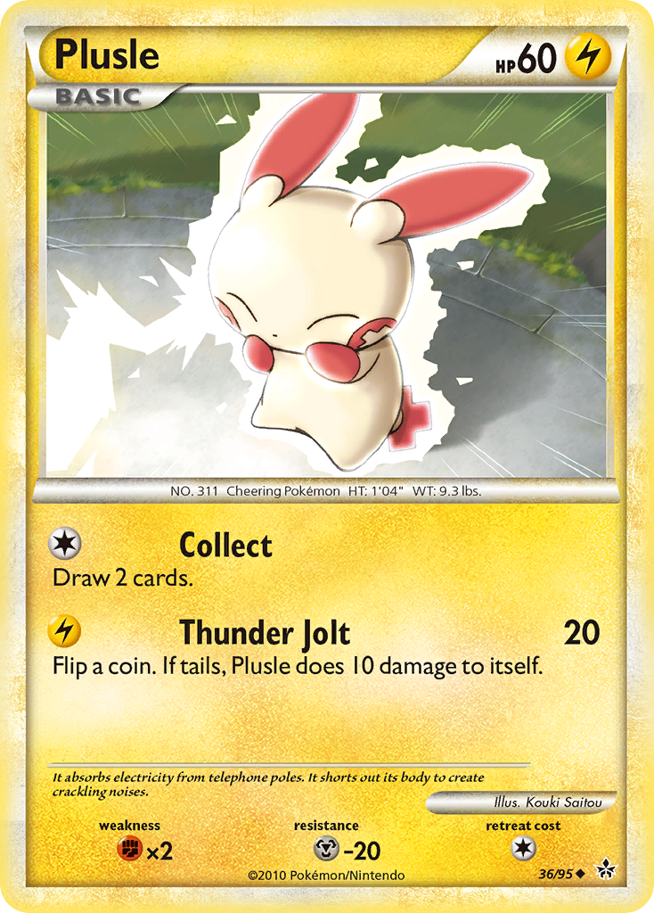 Plusle (36/95) [HeartGold & SoulSilver: Unleashed] | Gear Gaming Fayetteville