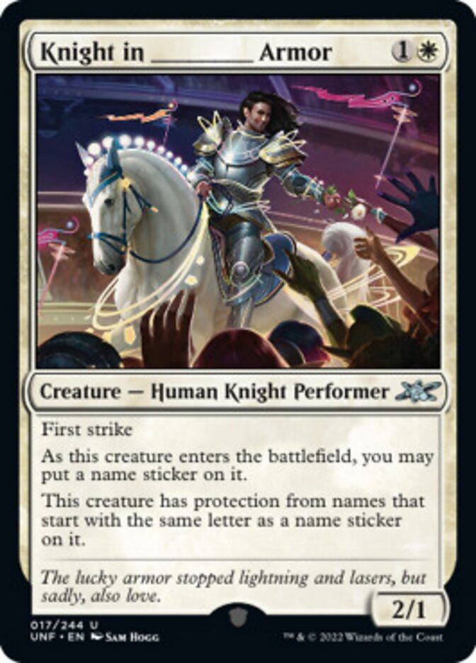 Knight in _____ Armor [Unfinity] | Gear Gaming Fayetteville