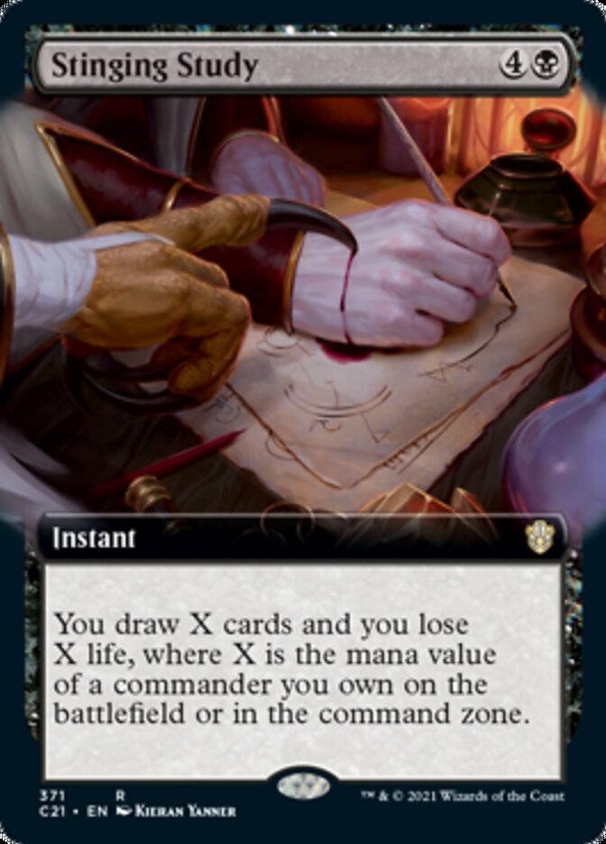 Stinging Study (Extended Art) [Commander 2021] | Gear Gaming Fayetteville