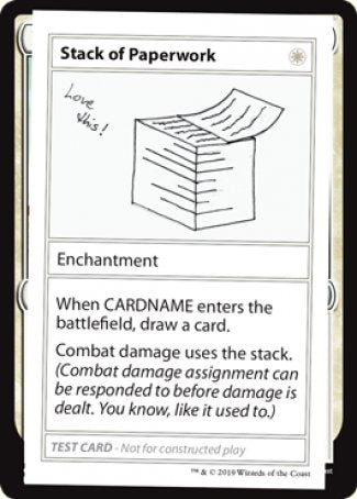 Stack of Paperwork (2021 Edition) [Mystery Booster Playtest Cards] | Gear Gaming Fayetteville
