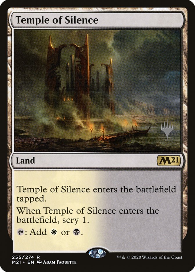 Temple of Silence (Promo Pack) [Core Set 2021 Promos] | Gear Gaming Fayetteville