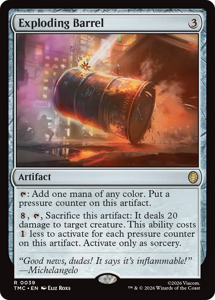 Exploding Barrel [Teenage Mutant Ninja Turtles Commander] | Gear Gaming Fayetteville