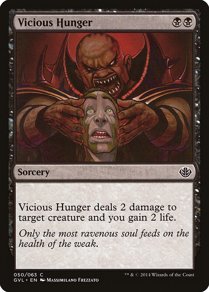 Vicious Hunger (Garruk vs. Liliana) [Duel Decks Anthology] | Gear Gaming Fayetteville